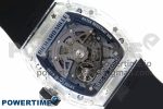 RM035-02 Transparent RMF 1:1 Best Edition Skeleton Dial on Black Rubber Strap RMAL1 - Image 9