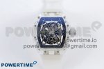 RM035-02 Transparent RMF 1:1 Best Edition Skeleton Dial on Transparent Rubber Strap RMAL1