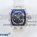 RM035-02 Transparent RMF 1:1 Best Edition Skeleton Dial on Transparent Rubber Strap RMAL1