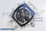 RM035-02 Transparent RMF 1:1 Best Edition Skeleton Dial on Transparent Rubber Strap RMAL1 - Image 2