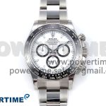 Daytona 126500 APSF 1:1 Best Edition 904L Steel White Dial on SS Braclet SH4131