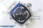 RM035-02 Transparent RMF 1:1 Best Edition Skeleton Dial on Transparent Rubber Strap RMAL1 - Image 3