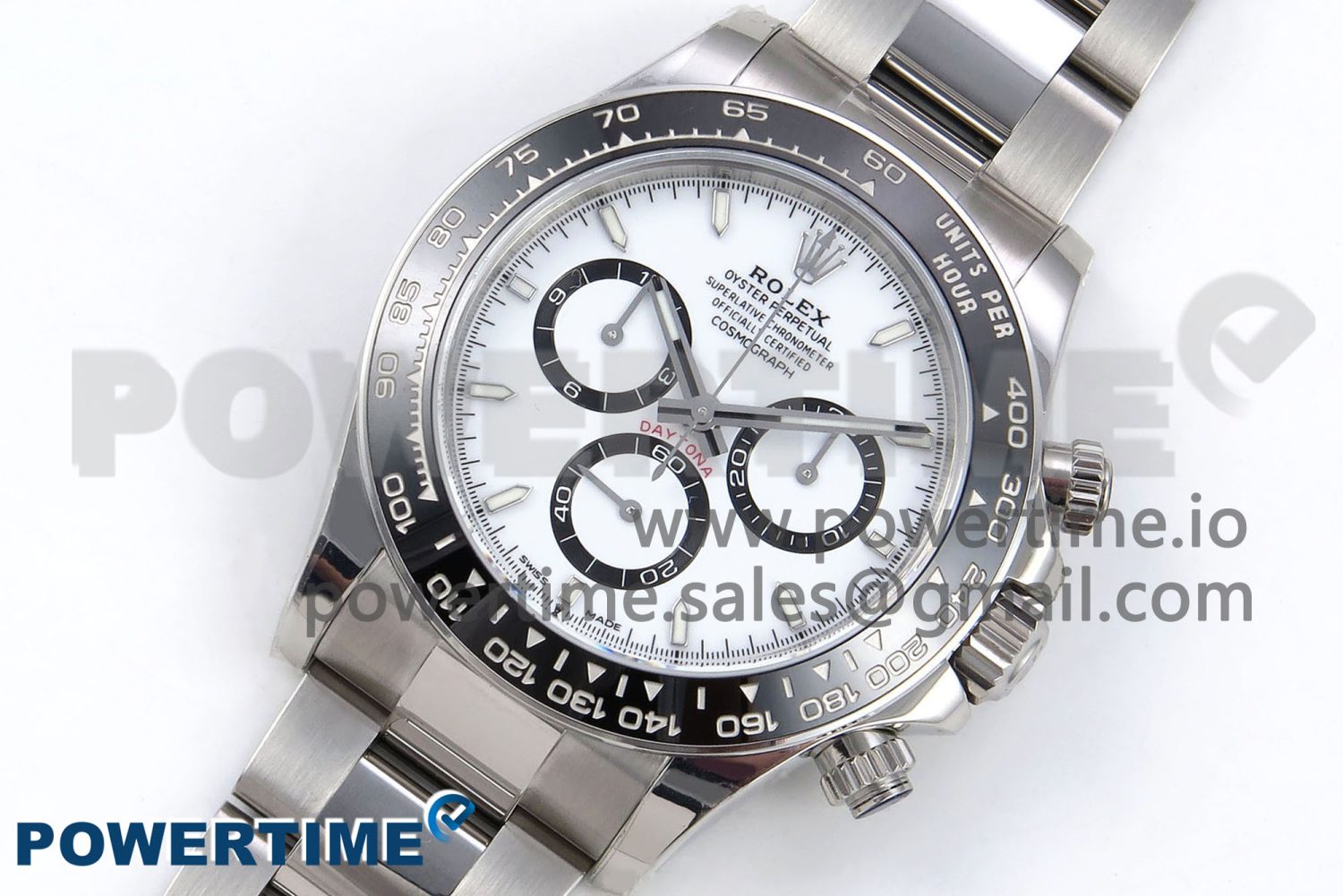 Daytona 126500 APSF 1:1 Best Edition 904L Steel White Dial on SS Braclet SH4131 - Image 2