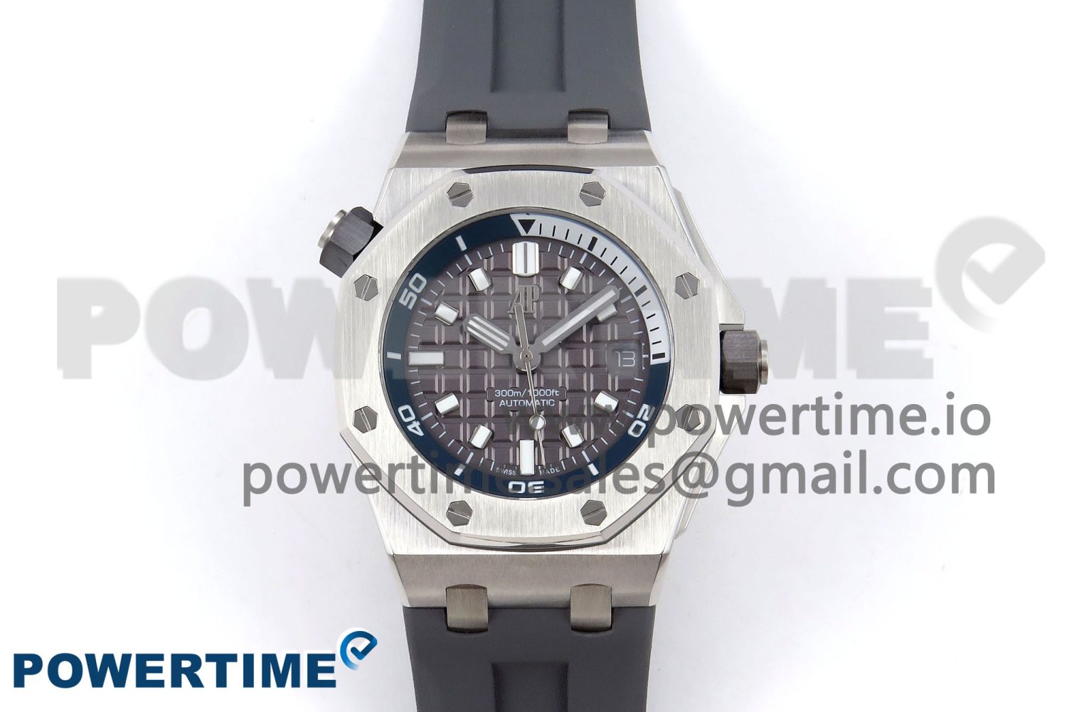 Royal Oak Offshore Diver 15720 IPF Best Edition Gray Dial on Gray Rubber Strap A4308 V2 - Image 1