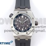 Royal Oak Offshore Diver 15720 IPF Best Edition Gray Dial on Gray Rubber Strap A4308 V2