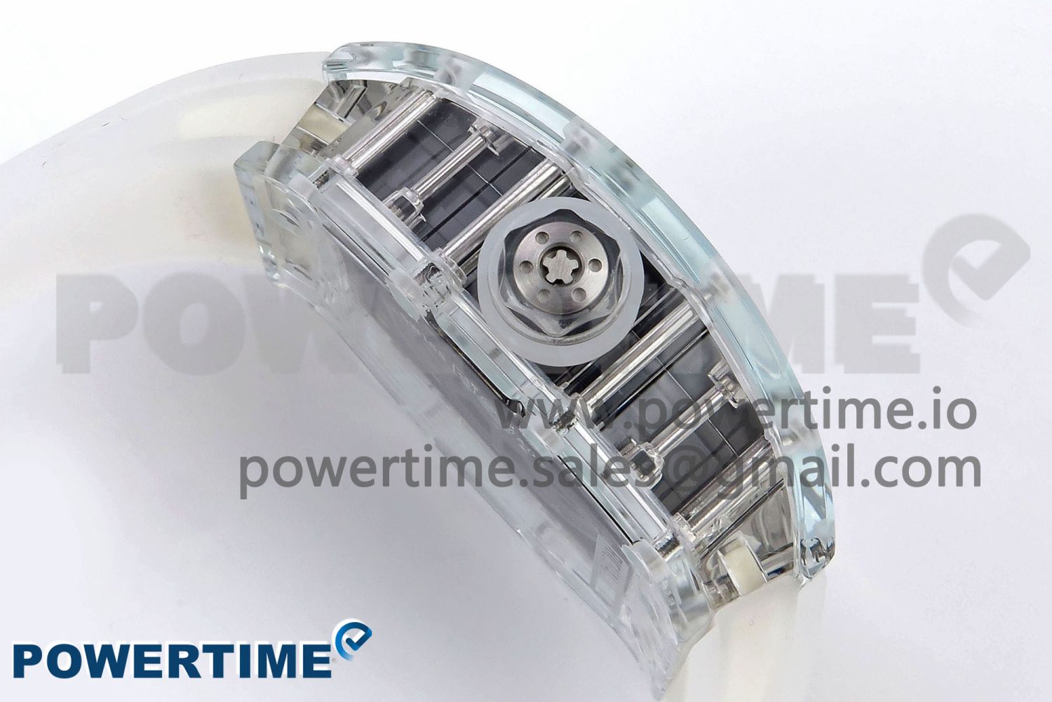 RM035-02 Transparent RMF 1:1 Best Edition Skeleton Dial on Transparent Rubber Strap RMAL1 - Image 7