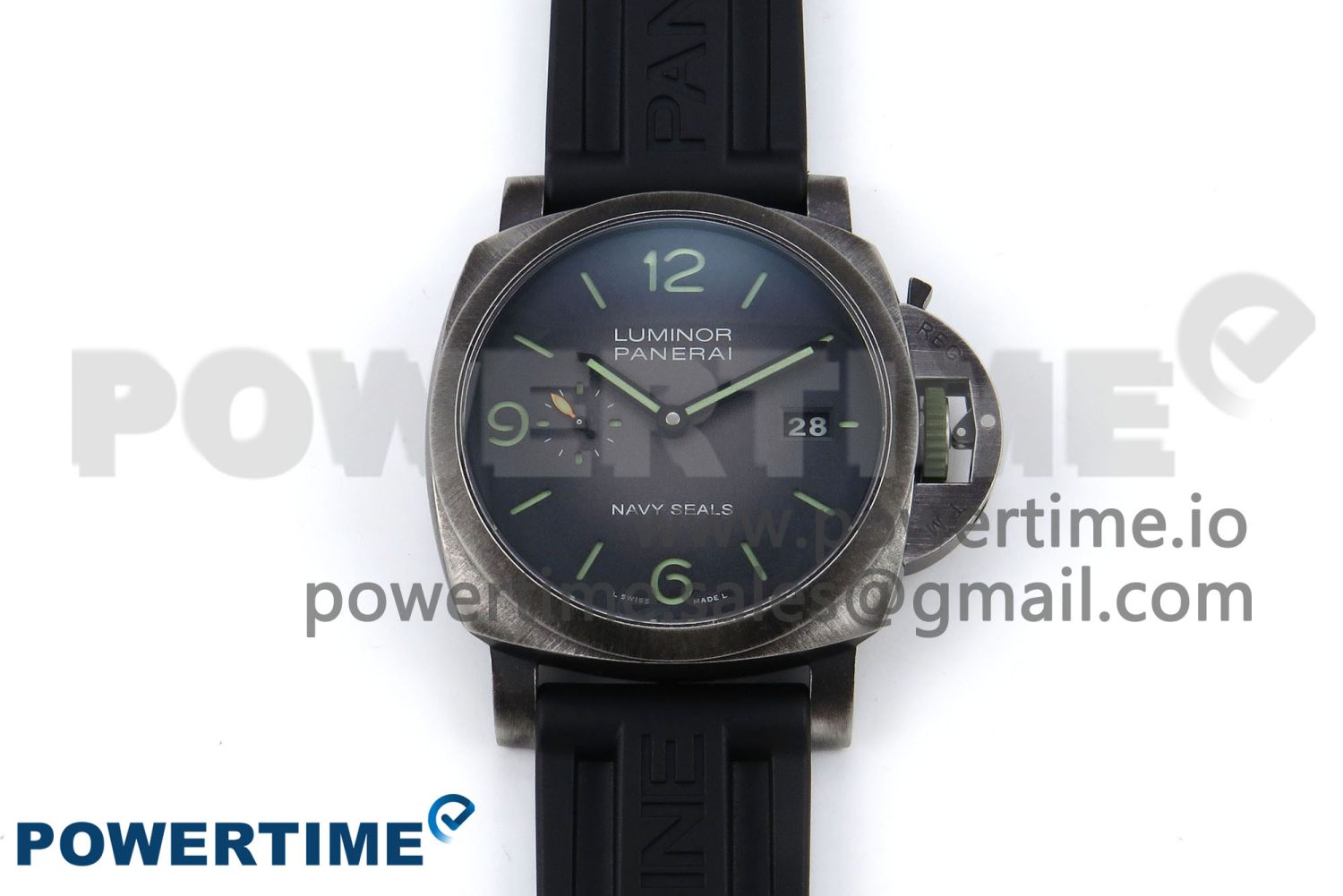 PAM1412 Navy SEALs VSF 1:1 Best Edition Iron Gray Dial on Rubber Strap P.9010 Clone - Image 1