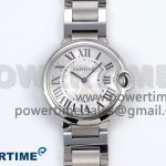 Ballon Bleu 36mm V6F 1:1 Best Edition White Dial on SS Bracelet A690