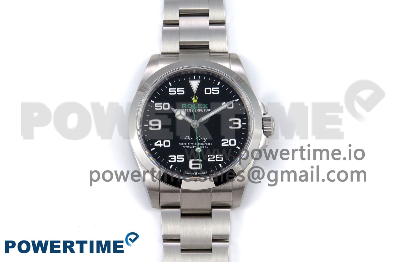 Air-King 126900 VSF 1:1 Best Edition 904L Steel Black Dial on SS Bracelet VS3230 - Image 1