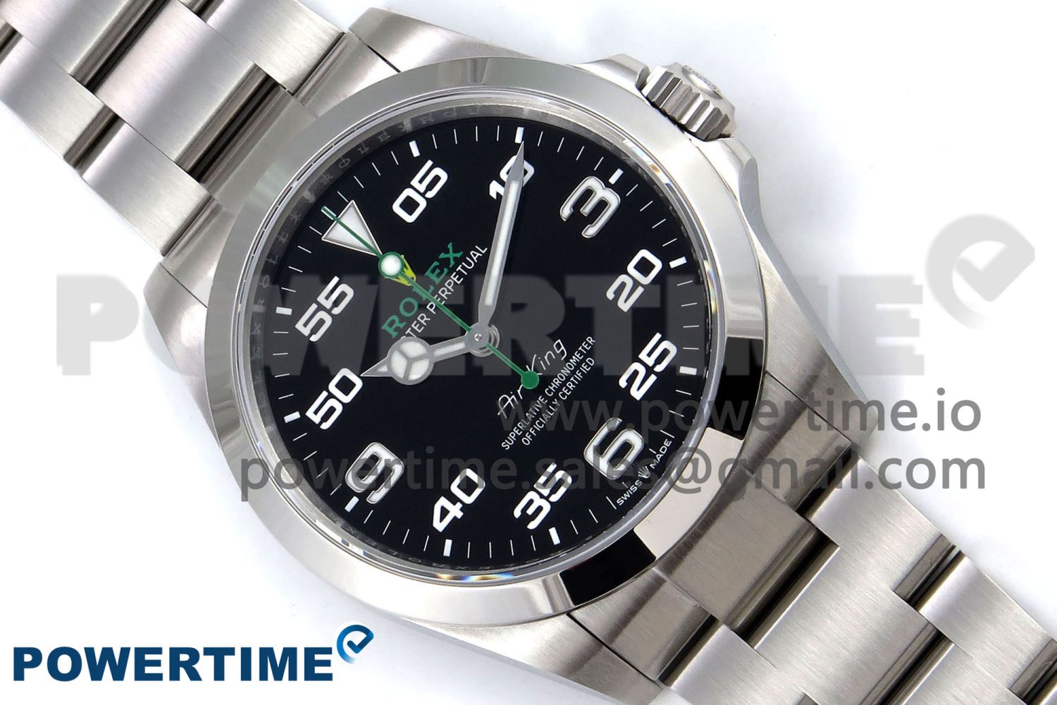 Air-King 126900 VSF 1:1 Best Edition 904L Steel Black Dial on SS Bracelet VS3230 - Image 3