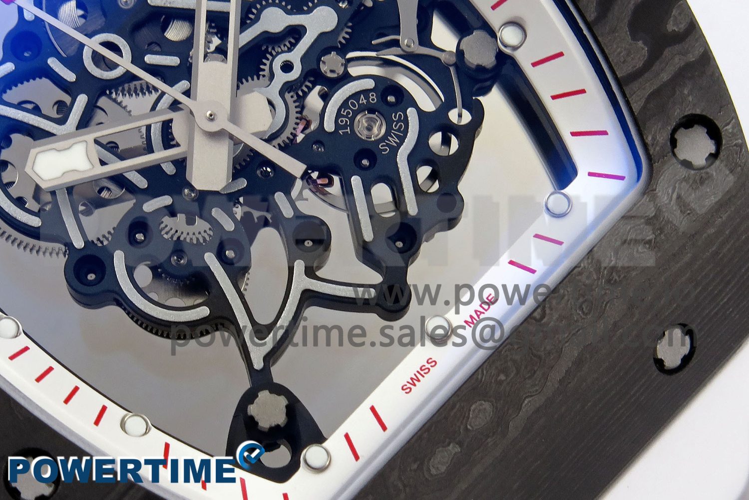RM055 NTPT ZF 1:1 Best Edition White Bezel White Crown on Rubber Strap RMUL2 Super Clone - Image 10