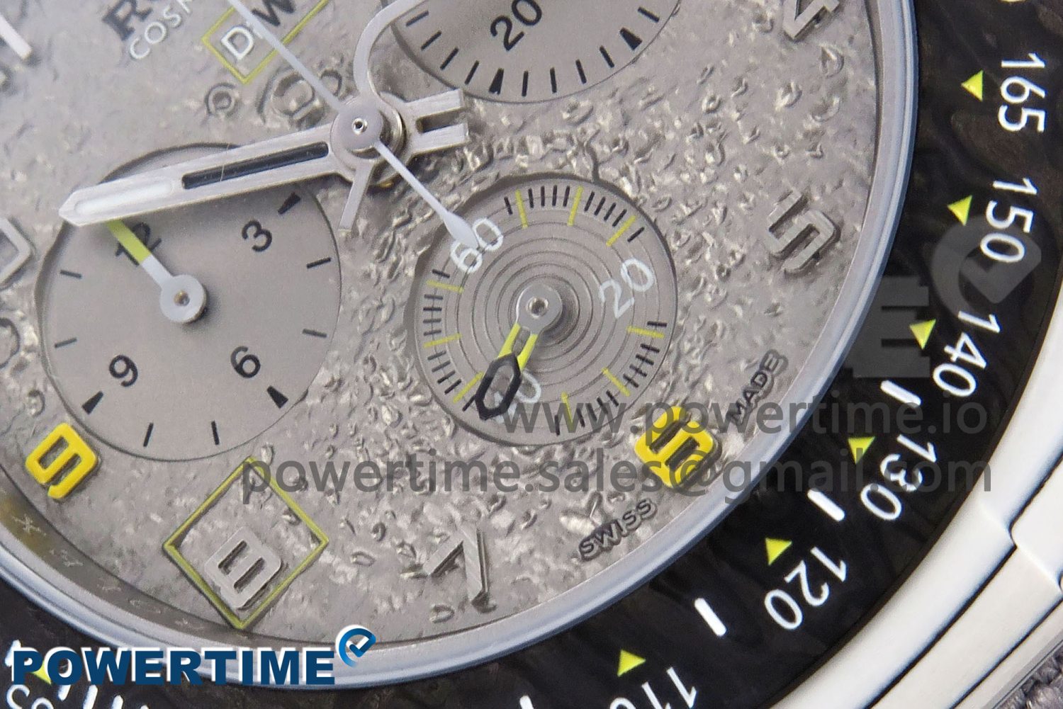 Daytona DIW Space Mission Gray Textured Dial on Gray Nylon Strap A4130 Clone - Image 5