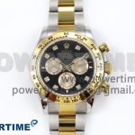 Daytona 126503 QF 1:1 Best Edition Black/YG Dial on SS/YG Braclet SH4131 V5