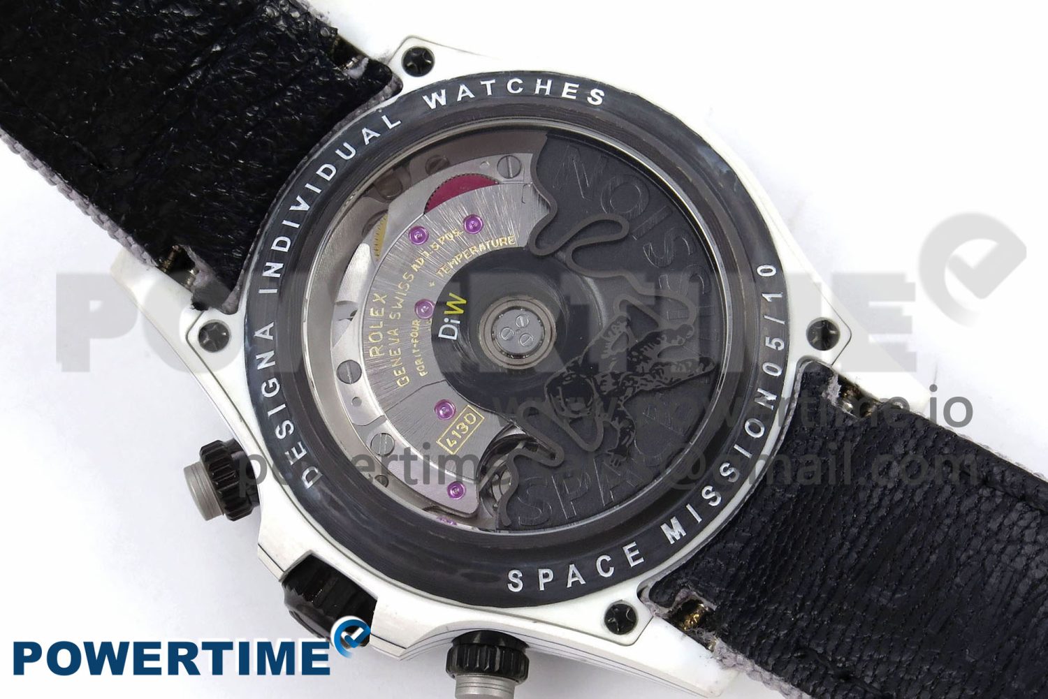 Daytona DIW Space Mission Gray Textured Dial on Gray Nylon Strap A4130 Clone - Image 8