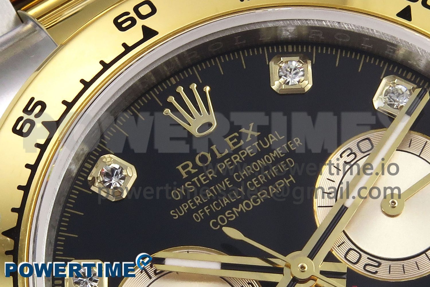 Daytona 126503 QF 1:1 Best Edition Black/YG Dial on SS/YG Braclet SH4131 V5 - Image 4