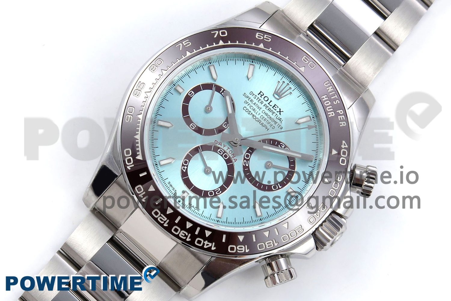Daytona 126506 QF 1:1 Best Edition Ice Blue Dial Lume Marker on SS/YG Braclet SH4131 V5 - Image 2
