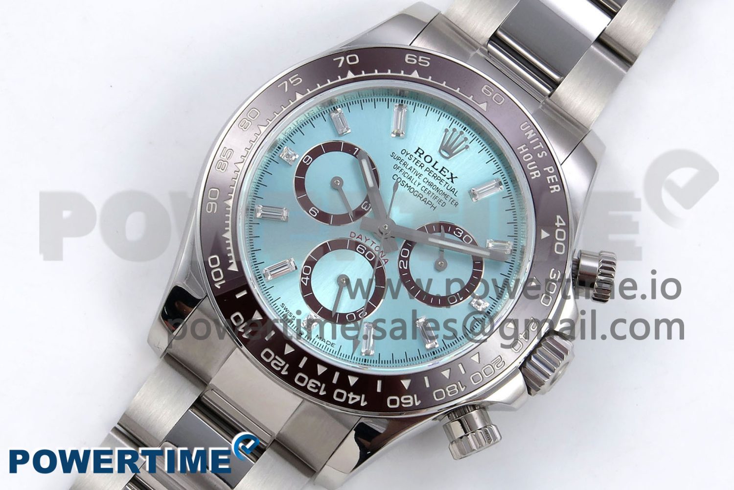 Daytona 126506 QF 1:1 Best Edition Ice Blue Dial Crystal Marker on SS/YG Braclet SH4131 V5 - Image 2