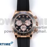Daytona 126515 QF 1:1 Best Edition Black/RG Diamonds Dial on Oysterflex Strap SH4131 V5