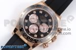 Daytona 126515 QF 1:1 Best Edition Black/RG Diamonds Dial on Oysterflex Strap SH4131 V5 - Image 2