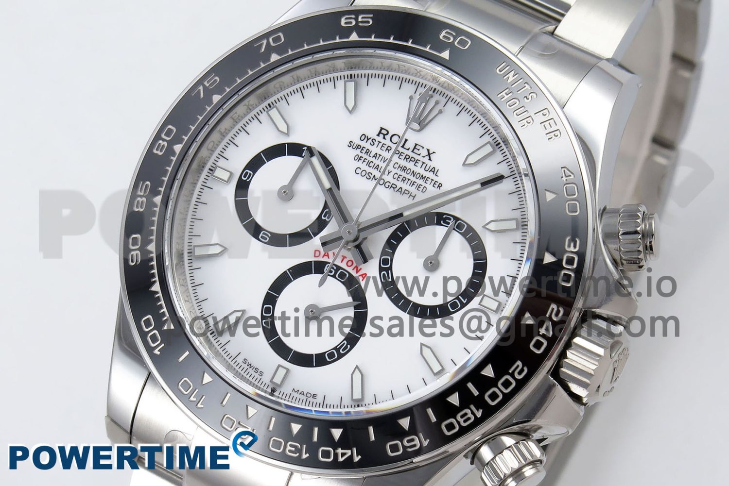 Daytona 126500 APSF 1:1 Best Edition 904L Steel White Dial on SS Braclet SH4131 - Image 3