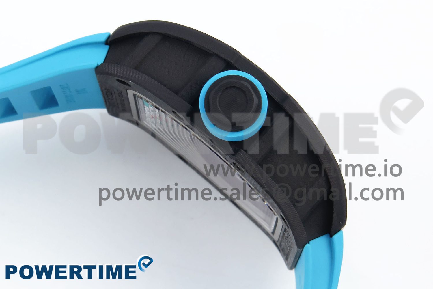 RM055 NTPT ZF 1:1 Best Edition Blue Bezel Blue Crown on Rubber Strap RMUL2 Super Clone - Image 7