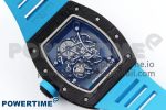 RM055 NTPT ZF 1:1 Best Edition Blue Bezel Blue Crown on Rubber Strap RMUL2 Super Clone - Image 8