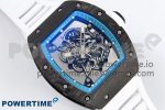 RM055 NTPT ZF 1:1 Best Edition Blue Bezel White Crown on Rubber Strap RMUL2 Super Clone - Image 3