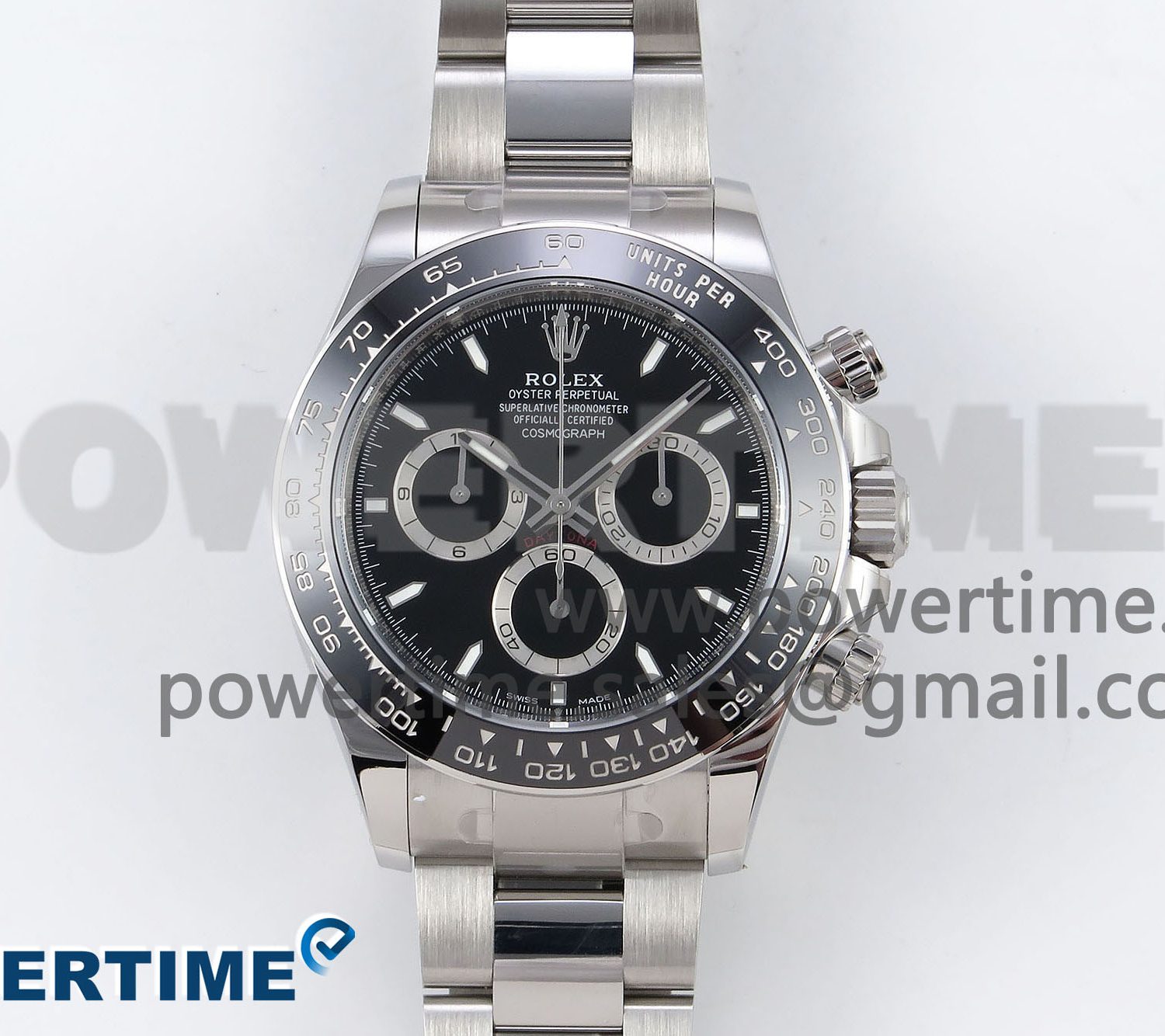 Daytona 126500 APSF 1:1 Best Edition 904L Steel Black Dial on SS Braclet SH4131