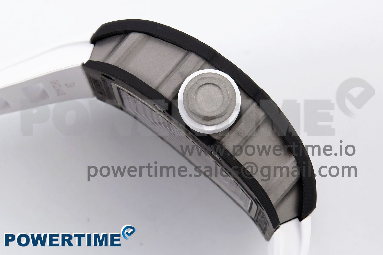 RM055 NTPT/Ti ZF 1:1 Best Edition White Bezel White Crown on Rubber Strap RMUL2 Super Clone - Image 7