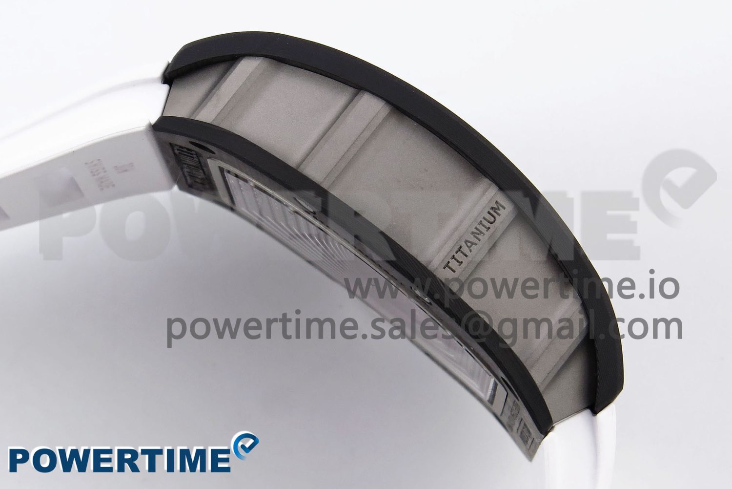 RM055 NTPT/Ti ZF 1:1 Best Edition White Bezel White Crown on Rubber Strap RMUL2 Super Clone - Image 6