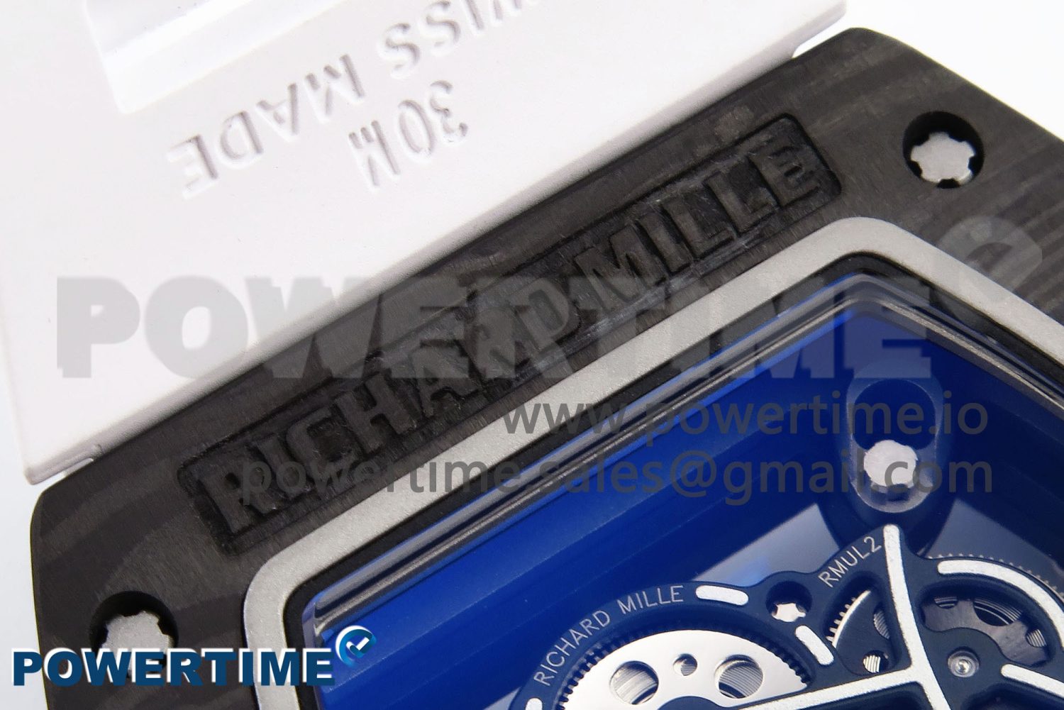 RM055 NTPT/Ti ZF 1:1 Best Edition White Bezel White Crown on Rubber Strap RMUL2 Super Clone - Image 4