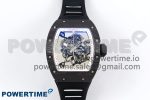 RM055 NTPT/Ti ZF 1:1 Best Edition White Bezel Black Crown on Rubber Strap RMUL2 Super Clone