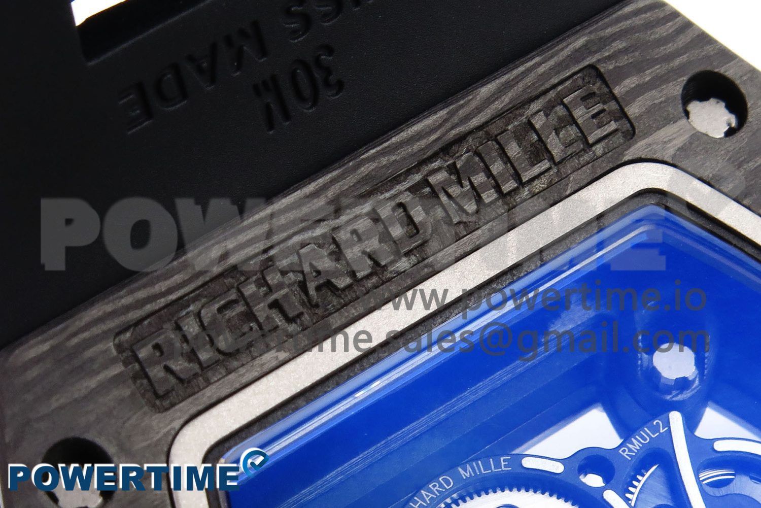 RM055 NTPT/Ti ZF 1:1 Best Edition Black Bezel Black Crown on Rubber Strap RMUL2 Super Clone - Image 4