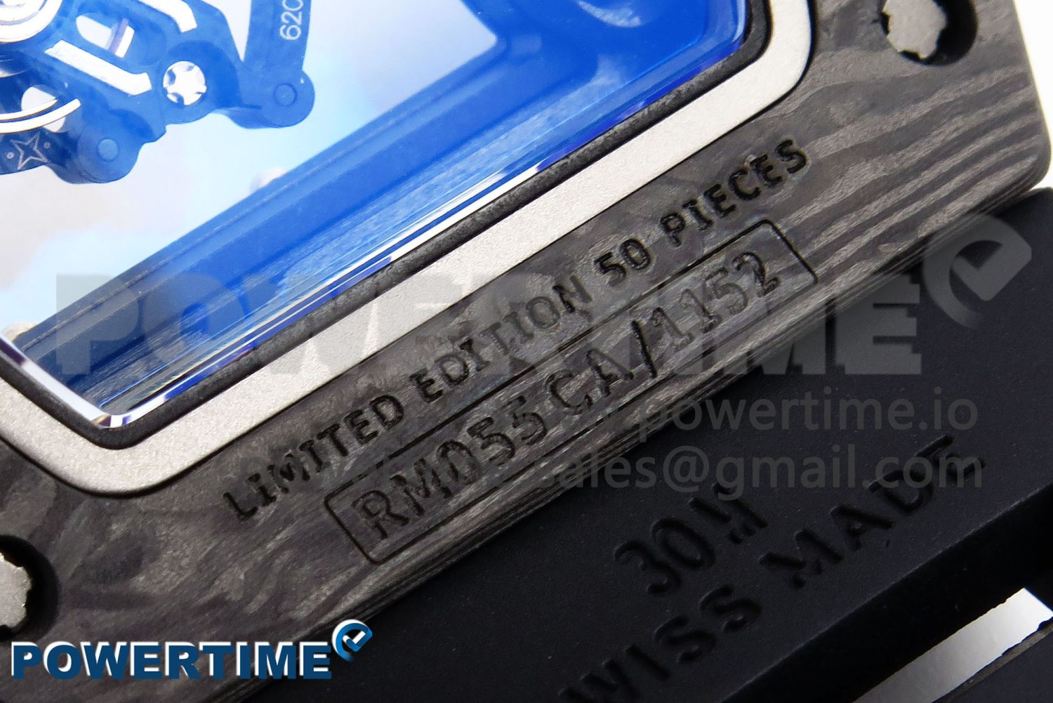 RM055 NTPT/Ti ZF 1:1 Best Edition White Bezel Black Crown on Rubber Strap RMUL2 Super Clone - Image 5