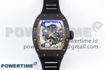 RM055 NTPT ZF 1:1 Best Edition Gold Bezel Black Crown on Rubber Strap RMUL2 Super Clone