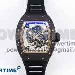 RM055 NTPT ZF 1:1 Best Edition Gold Bezel Black Crown on Rubber Strap RMUL2 Super Clone