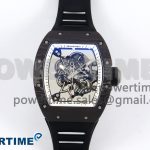 RM055 NTPT/Ti ZF 1:1 Best Edition White Bezel Black Crown on Rubber Strap RMUL2 Super Clone