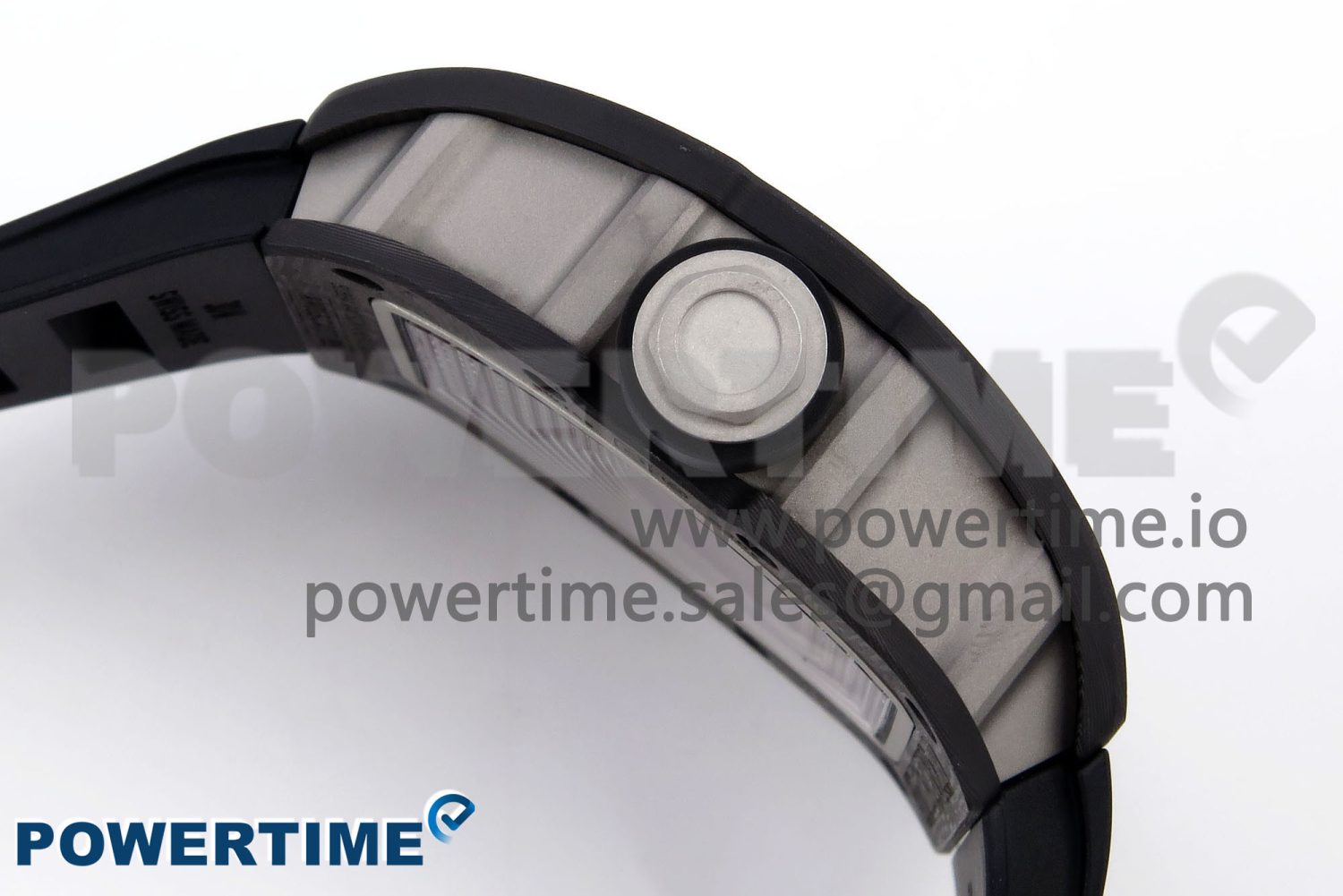RM055 NTPT/Ti ZF 1:1 Best Edition Black Bezel Black Crown on Rubber Strap RMUL2 Super Clone - Image 7