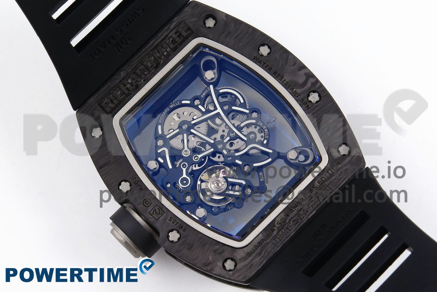RM055 NTPT/Ti ZF 1:1 Best Edition White Bezel Black Crown on Rubber Strap RMUL2 Super Clone - Image 8