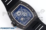 RM055 NTPT/Ti ZF 1:1 Best Edition Black Bezel Black Crown on Rubber Strap RMUL2 Super Clone - Image 8