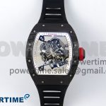RM055 NTPT ZF 1:1 Best Edition White Bezel Red Crown on Black Rubber Strap RMUL2 Super Clone