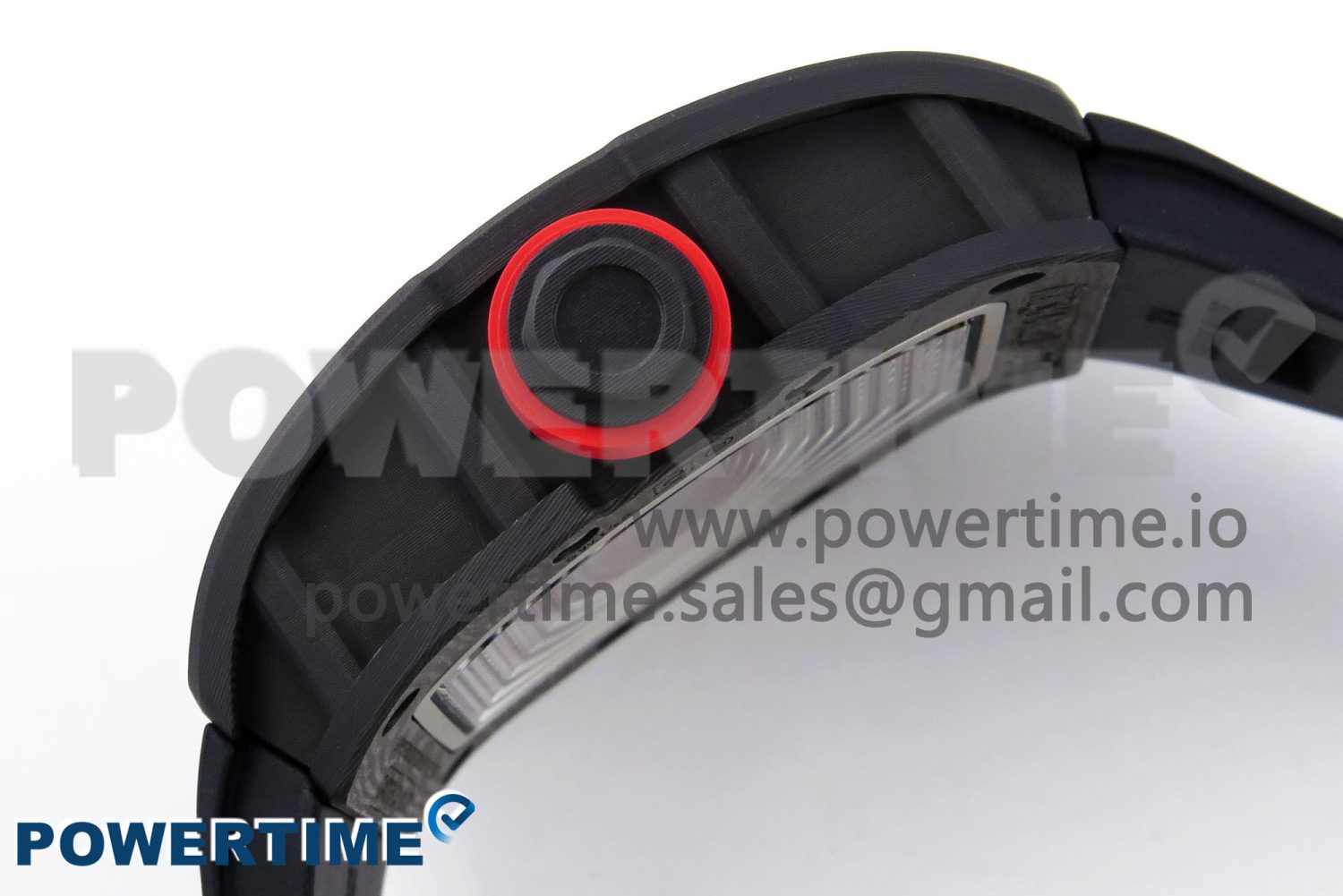 RM055 NTPT ZF 1:1 Best Edition White Bezel Red Crown on Black Rubber Strap RMUL2 Super Clone - Image 7