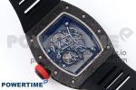 RM055 NTPT ZF 1:1 Best Edition White Bezel Red Crown on Black Rubber Strap RMUL2 Super Clone - Image 8