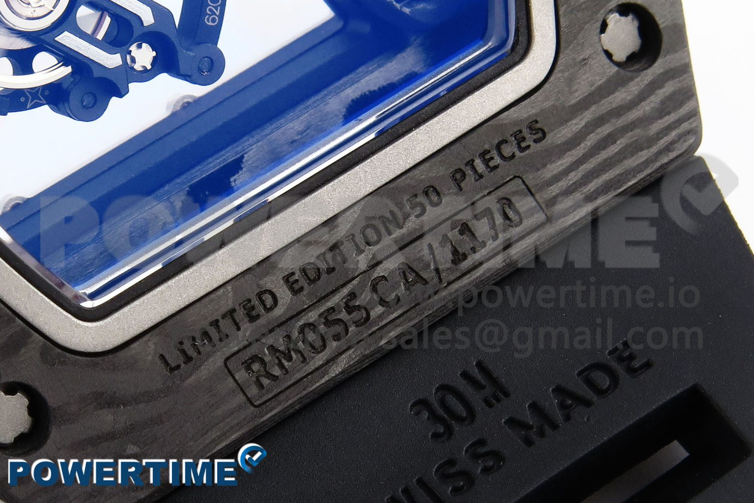 RM055 NTPT ZF 1:1 Best Edition White Bezel Red Crown on Black Rubber Strap RMUL2 Super Clone - Image 5
