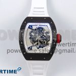 RM055 NTPT ZF 1:1 Best Edition White Bezel Red Crown on White Rubber Strap RMUL2 Super Clone