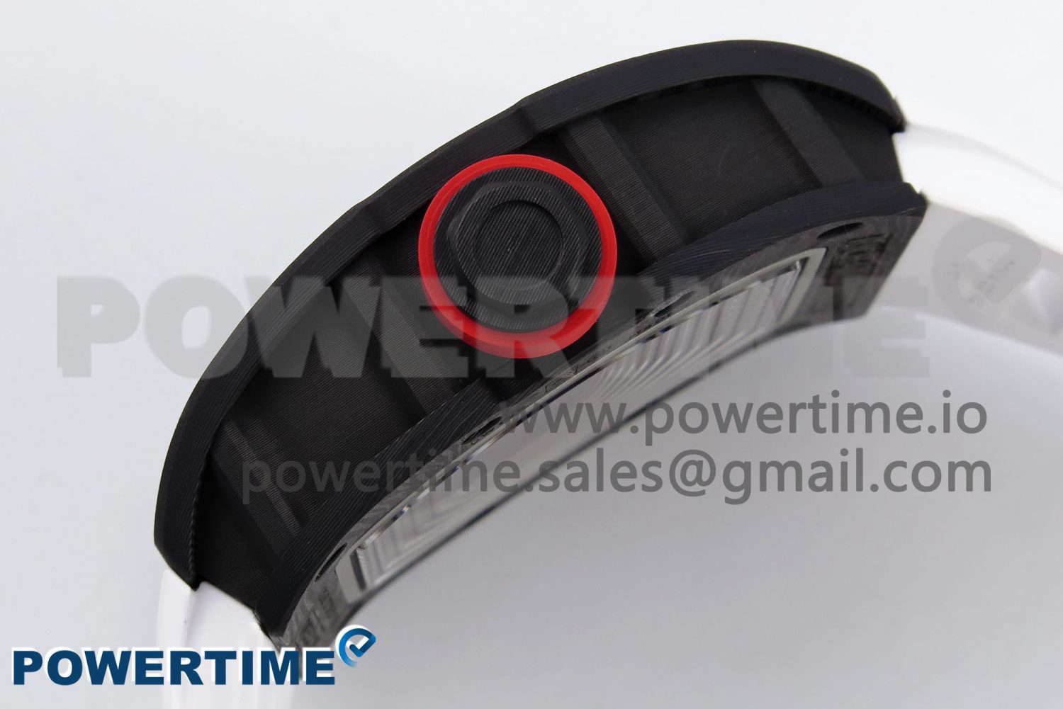 RM055 NTPT ZF 1:1 Best Edition White Bezel Red Crown on White Rubber Strap RMUL2 Super Clone - Image 7