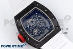 RM055 NTPT ZF 1:1 Best Edition White Bezel Red Crown on White Rubber Strap RMUL2 Super Clone - Image 8