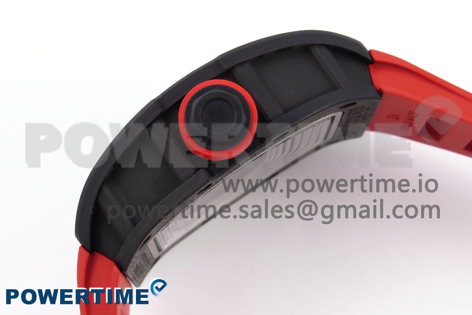 RM055 NTPT ZF 1:1 Best Edition White Bezel Red Crown on Red Rubber Strap RMUL2 Super Clone - Image 5