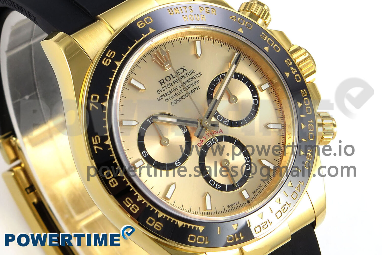 Daytona 126518 APSF 1:1 Best Edition YG Dial on Oysterflex Strap SH4131 (Gain Weight) - Image 3