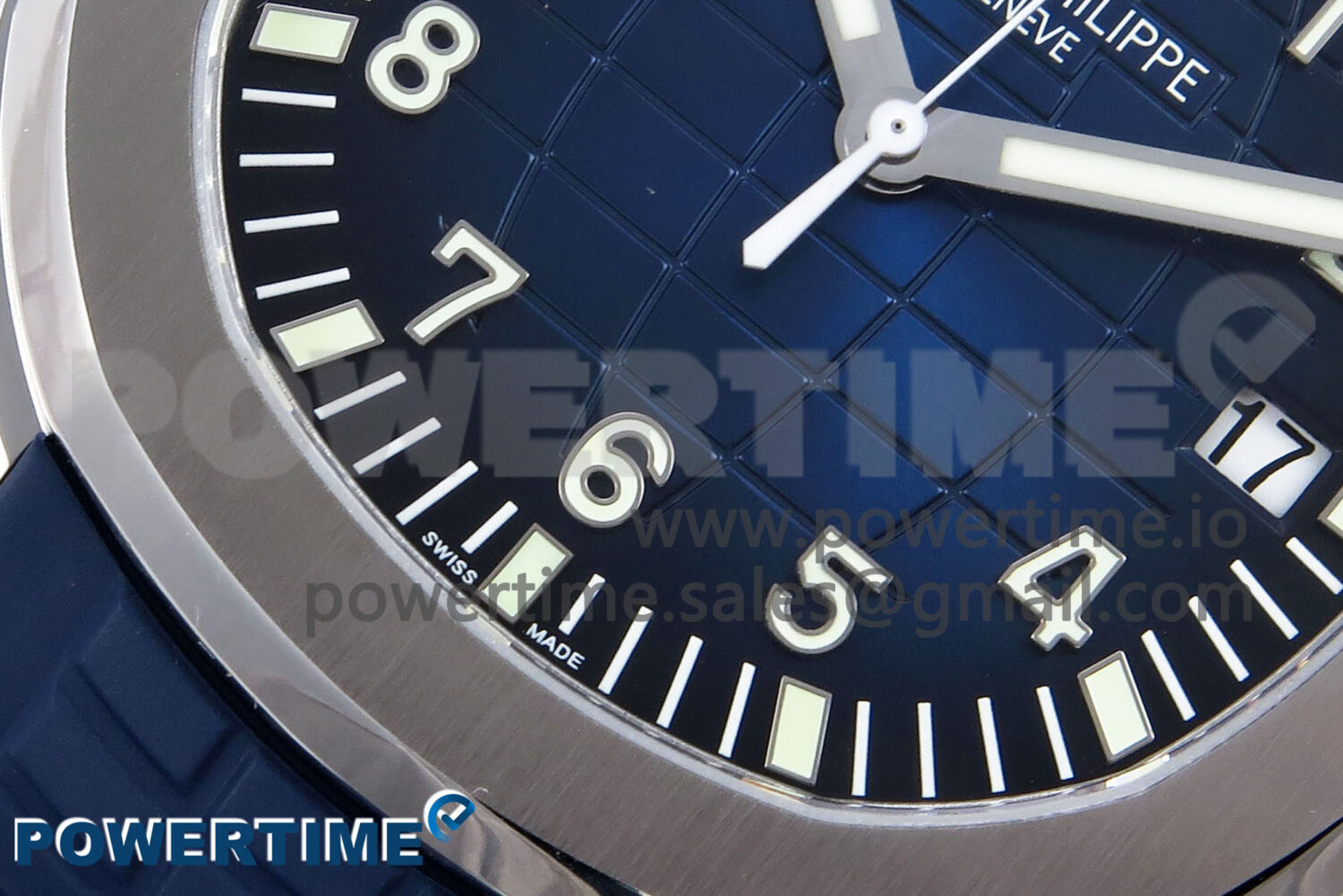 Aquanaut 5168G SS ZF 1:1 Best Edition Blue Dial on Blue Rubber Strap 330CS V2 - Image 5